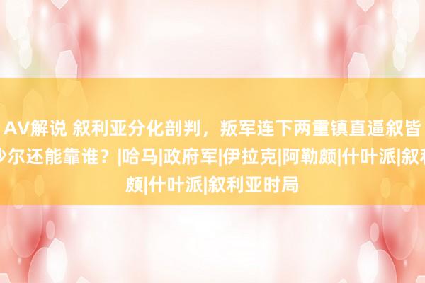 AV解说 叙利亚分化剖判，叛军连下两重镇直逼叙皆门！巴沙尔还能靠谁？|哈马|政府军|伊拉克|阿勒颇|什叶派|叙利亚时局